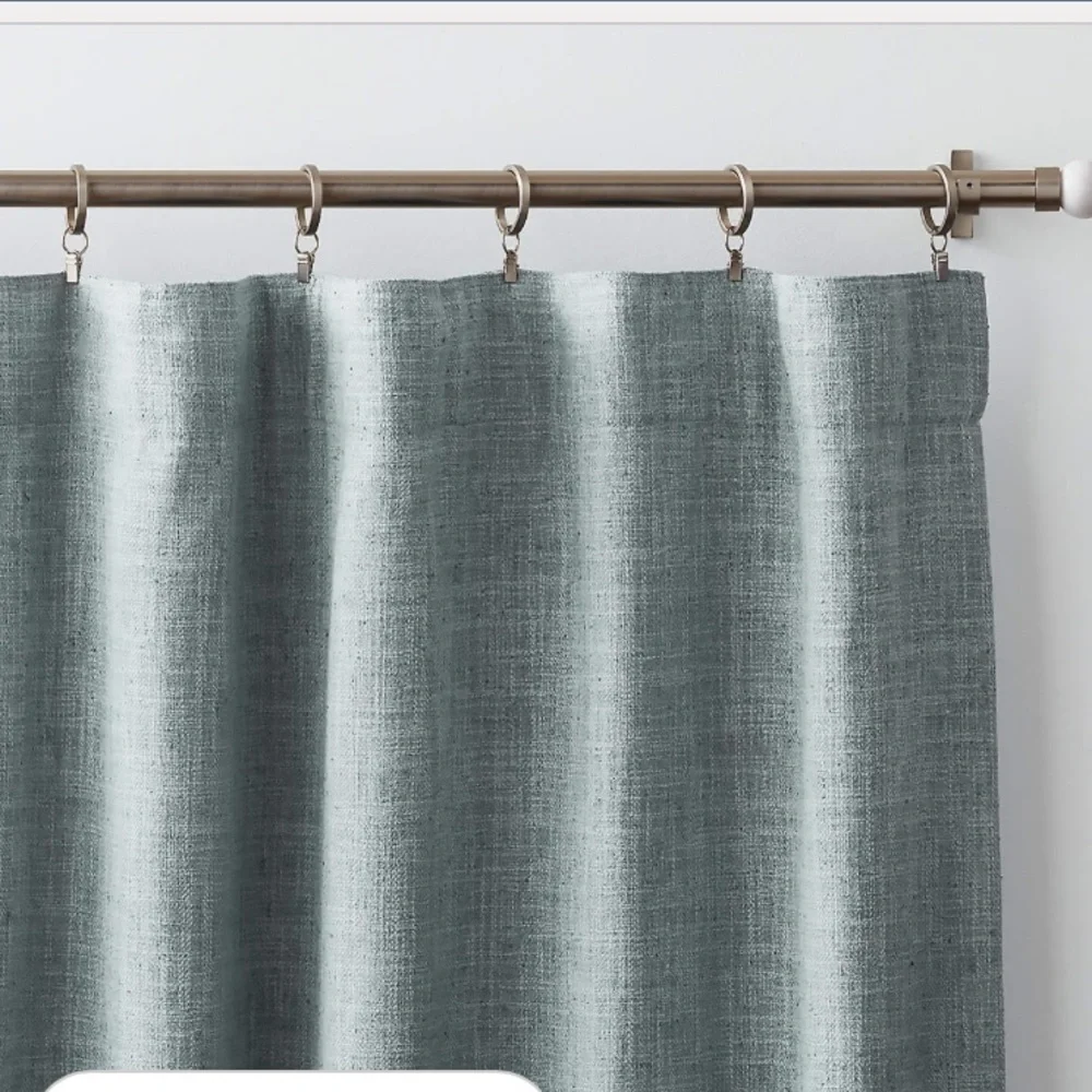 CRATE & BARREL ASHBERY TEXTURED LINED DRAPERY PANEL SET OF 2 - 52 x 108
